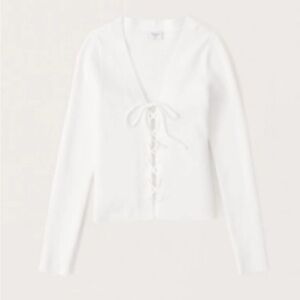 Abercrombie & Fitch Cream Ribbed Sweater